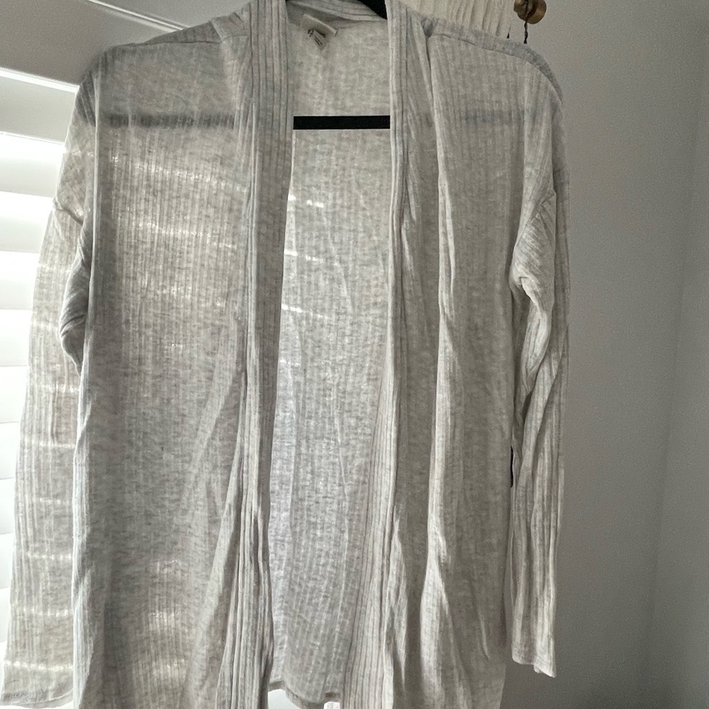 Gauzy gray sweater